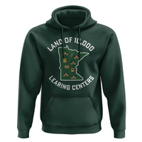 Land of 10000 Learing Centers Funny Minnesota Meme Hoodie Viral Education Typo Parody - Wonder Print Shop