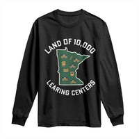 Land of 10000 Learing Centers Funny Minnesota Meme Long Sleeve Shirt Viral Education Typo Parody - Wonder Print Shop