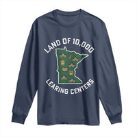Land of 10000 Learing Centers Funny Minnesota Meme Long Sleeve Shirt Viral Education Typo Parody - Wonder Print Shop