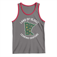 Land of 10000 Learing Centers Funny Minnesota Meme Tank Top Viral Education Typo Parody - Wonder Print Shop