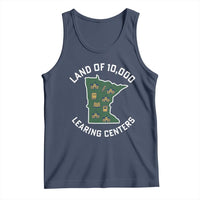 Land of 10000 Learing Centers Funny Minnesota Meme Tank Top Viral Education Typo Parody - Wonder Print Shop