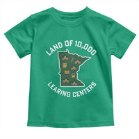 Land of 10000 Learing Centers Funny Minnesota Meme Toddler T Shirt Viral Education Typo Parody - Wonder Print Shop