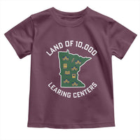 Land of 10000 Learing Centers Funny Minnesota Meme Toddler T Shirt Viral Education Typo Parody - Wonder Print Shop