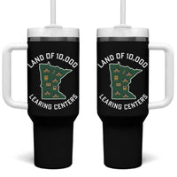 Land of 10000 Learing Centers Funny Minnesota Meme Tumbler With Handle Viral Education Typo Parody - Wonder Print Shop