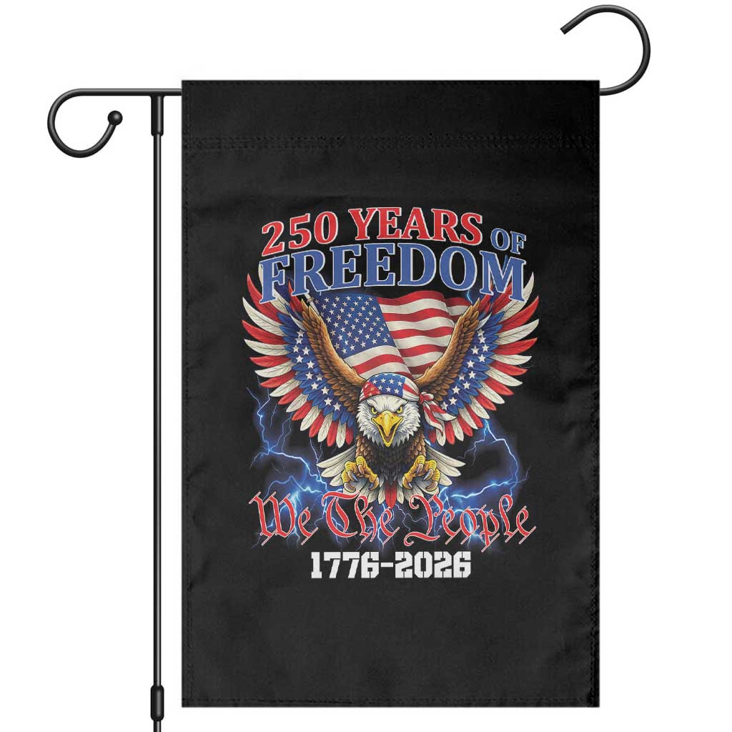 250 Years of Freedom 1776 2026 Patriotic Eagle Garden Flag We The People USA Semiquincentennial - Wonder Print Shop