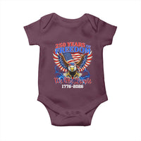 250 Years of Freedom 1776 2026 Patriotic Eagle Baby Onesie We The People USA Semiquincentennial - Wonder Print Shop