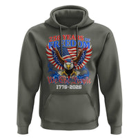 250 Years of Freedom 1776 2026 Patriotic Eagle Hoodie We The People USA Semiquincentennial - Wonder Print Shop