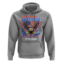 250 Years of Freedom 1776 2026 Patriotic Eagle Hoodie We The People USA Semiquincentennial - Wonder Print Shop