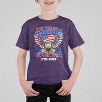 250 Years of Freedom 1776 2026 Patriotic Eagle T Shirt For Kid We The People USA Semiquincentennial - Wonder Print Shop