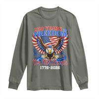 250 Years of Freedom 1776 2026 Patriotic Eagle Long Sleeve Shirt We The People USA Semiquincentennial - Wonder Print Shop