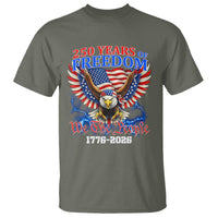 250 Years of Freedom 1776 2026 Patriotic Eagle T Shirt We The People USA Semiquincentennial - Wonder Print Shop