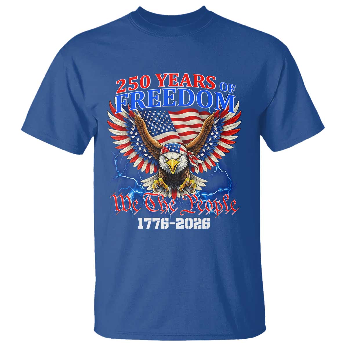 250 Years of Freedom 1776 2026 Patriotic Eagle T Shirt We The People USA Semiquincentennial - Wonder Print Shop