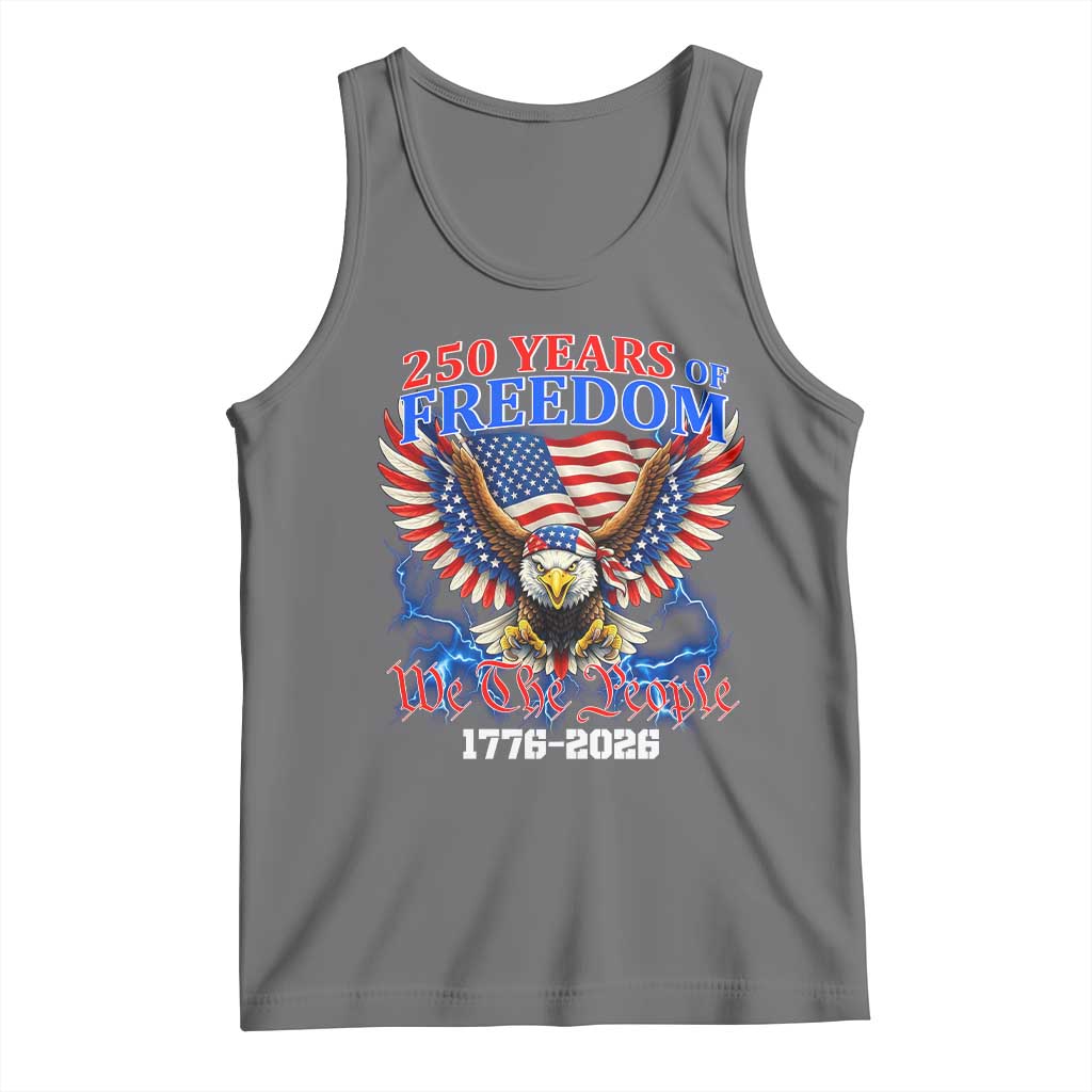 250 Years of Freedom 1776 2026 Patriotic Eagle Tank Top We The People USA Semiquincentennial - Wonder Print Shop
