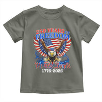 250 Years of Freedom 1776 2026 Patriotic Eagle Toddler T Shirt We The People USA Semiquincentennial - Wonder Print Shop