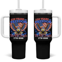 250 Years of Freedom 1776 2026 Patriotic Eagle Tumbler With Handle We The People USA Semiquincentennial - Wonder Print Shop