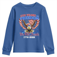 250 Years of Freedom 1776 2026 Patriotic Eagle Youth Sweatshirt We The People USA Semiquincentennial - Wonder Print Shop
