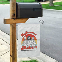 Difference Makers Teacher Appreciation Garden Flag Empowering Minds & Advancing Equity Retro Educator - Wonder Print Shop