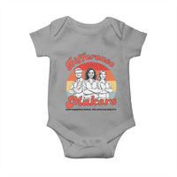Difference Makers Teacher Appreciation Baby Onesie Empowering Minds & Advancing Equity Retro Educator - Wonder Print Shop