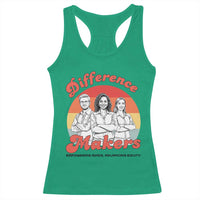 Difference Makers Teacher Appreciation Racerback Tank Top Empowering Minds & Advancing Equity Retro Educator - Wonder Print Shop
