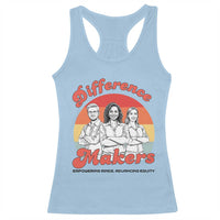 Difference Makers Teacher Appreciation Racerback Tank Top Empowering Minds & Advancing Equity Retro Educator - Wonder Print Shop