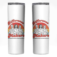 Difference Makers Teacher Appreciation Skinny Tumbler Empowering Minds & Advancing Equity Retro Educator - Wonder Print Shop