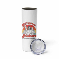 Difference Makers Teacher Appreciation Skinny Tumbler Empowering Minds & Advancing Equity Retro Educator - Wonder Print Shop