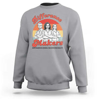 Difference Makers Teacher Appreciation Sweatshirt Empowering Minds & Advancing Equity Retro Educator - Wonder Print Shop