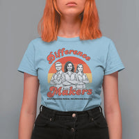 Difference Makers Teacher Appreciation T Shirt For Women Empowering Minds & Advancing Equity Retro Educator - Wonder Print Shop