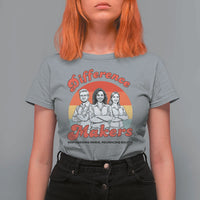 Difference Makers Teacher Appreciation T Shirt For Women Empowering Minds & Advancing Equity Retro Educator - Wonder Print Shop