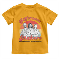 Difference Makers Teacher Appreciation Toddler T Shirt Empowering Minds & Advancing Equity Retro Educator - Wonder Print Shop