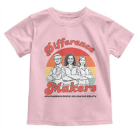 Difference Makers Teacher Appreciation Toddler T Shirt Empowering Minds & Advancing Equity Retro Educator - Wonder Print Shop