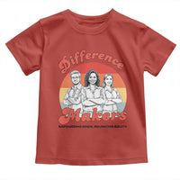 Difference Makers Teacher Appreciation Toddler T Shirt Empowering Minds & Advancing Equity Retro Educator - Wonder Print Shop