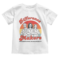 Difference Makers Teacher Appreciation Toddler T Shirt Empowering Minds & Advancing Equity Retro Educator - Wonder Print Shop