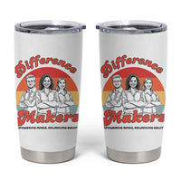 Difference Makers Teacher Appreciation Tumbler Cup Empowering Minds & Advancing Equity Retro Educator - Wonder Print Shop