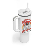 Difference Makers Teacher Appreciation Tumbler With Handle Empowering Minds & Advancing Equity Retro Educator - Wonder Print Shop
