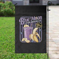 Blue Moon Over Brooklyn Banana Smoothie Aesthetic Garden Flag Extra Banana Hockey Romance Retro Style - Wonder Print Shop