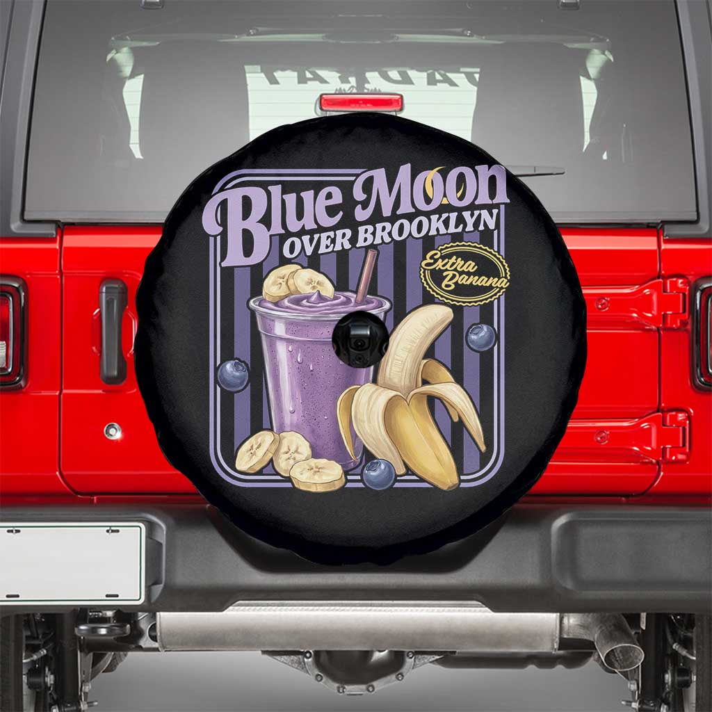 Blue Moon Over Brooklyn Banana Smoothie Aesthetic Spare Tire Cover Extra Banana Hockey Romance Retro Style - Wonder Print Shop