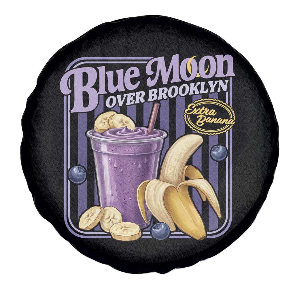 Blue Moon Over Brooklyn Banana Smoothie Aesthetic Spare Tire Cover Extra Banana Hockey Romance Retro Style - Wonder Print Shop