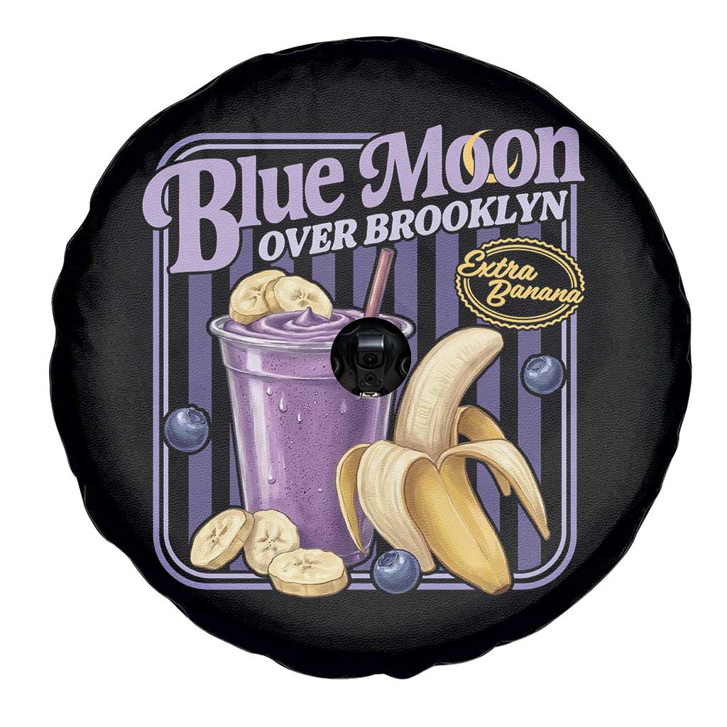 Blue Moon Over Brooklyn Banana Smoothie Aesthetic Spare Tire Cover Extra Banana Hockey Romance Retro Style - Wonder Print Shop