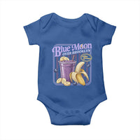 Blue Moon Over Brooklyn Banana Smoothie Aesthetic Baby Onesie Extra Banana Hockey Romance Retro Style - Wonder Print Shop