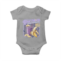 Blue Moon Over Brooklyn Banana Smoothie Aesthetic Baby Onesie Extra Banana Hockey Romance Retro Style - Wonder Print Shop