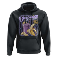 Blue Moon Over Brooklyn Banana Smoothie Aesthetic Hoodie Extra Banana Hockey Romance Retro Style - Wonder Print Shop