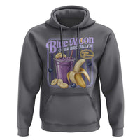 Blue Moon Over Brooklyn Banana Smoothie Aesthetic Hoodie Extra Banana Hockey Romance Retro Style - Wonder Print Shop