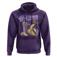 Blue Moon Over Brooklyn Banana Smoothie Aesthetic Hoodie Extra Banana Hockey Romance Retro Style - Wonder Print Shop