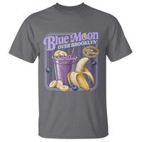 Blue Moon Over Brooklyn Banana Smoothie Aesthetic T Shirt Extra Banana Hockey Romance Retro Style - Wonder Print Shop