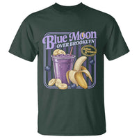 Blue Moon Over Brooklyn Banana Smoothie Aesthetic T Shirt Extra Banana Hockey Romance Retro Style - Wonder Print Shop