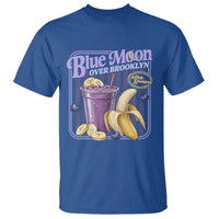 Blue Moon Over Brooklyn Banana Smoothie Aesthetic T Shirt Extra Banana Hockey Romance Retro Style - Wonder Print Shop