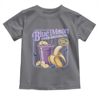 Blue Moon Over Brooklyn Banana Smoothie Aesthetic Toddler T Shirt Extra Banana Hockey Romance Retro Style - Wonder Print Shop