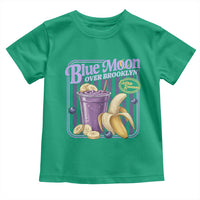 Blue Moon Over Brooklyn Banana Smoothie Aesthetic Toddler T Shirt Extra Banana Hockey Romance Retro Style - Wonder Print Shop