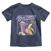Blue Moon Over Brooklyn Banana Smoothie Aesthetic Toddler T Shirt Extra Banana Hockey Romance Retro Style - Wonder Print Shop